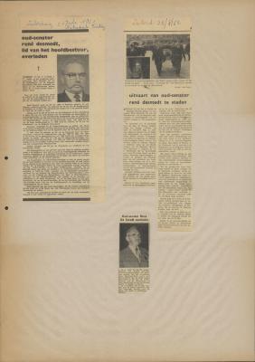 Krantenartikel, 21 juli 1962
Krantenartikel, 28 augustus 1962