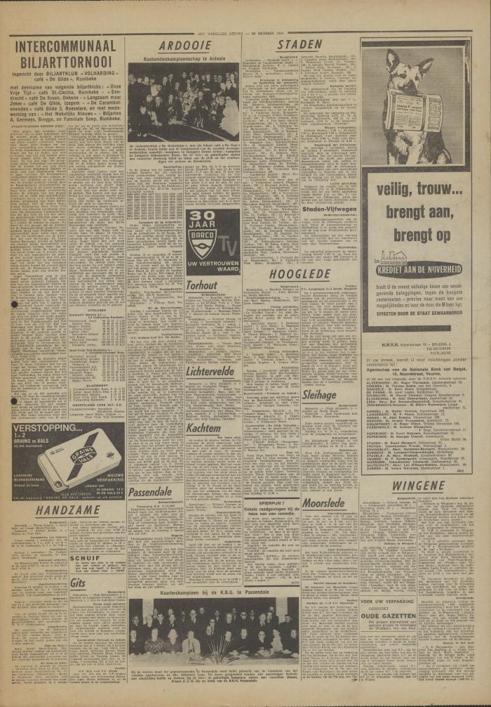 Het Wekelijks Nieuws, 30 oktober 1964