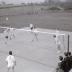 Volleybal Doskom speelt wedstrijd, 1969