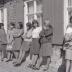 Volleybal Doskom speelt wedstrijd, 1969