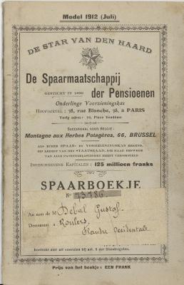 Spaarboekje,1912