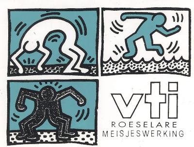 Sticker van het VTI Roeselare Meisjeswerking