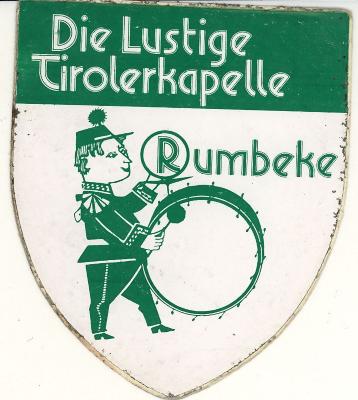 Sticker van de lustige tirolerkapelle uit Rumbeke