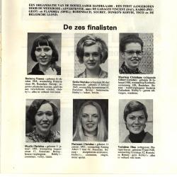 Batjesprinsesverkiezing, Roeselare, 1974