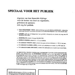 Prijzen sponsors voor publiek, batjesprinsesverkiezing, Roeselare, 1974