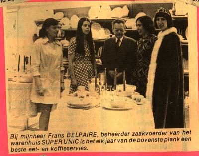 Prijs Super Unic voor batjesprinsesverkiezing 1974