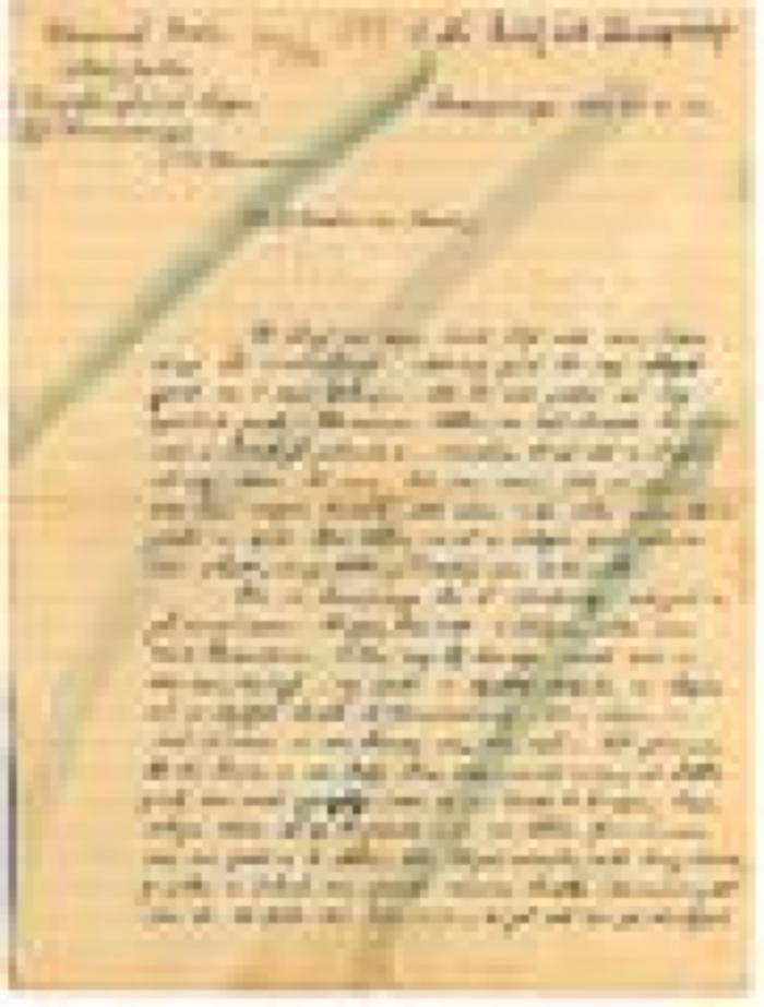 Eerste brief van Gaston Vallaey vanuit Lamspringe aan ouders, 11 juni 1944