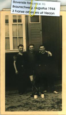 Drie Franse werkmakkers, Braunschweig augustus 1944