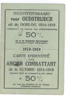 Oudstrijderskaart 1914-1918 (2)