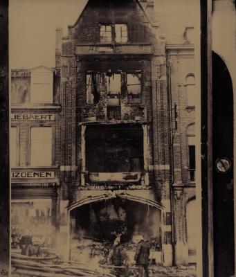 Apotheek Lybeer uitgebrand, 1940