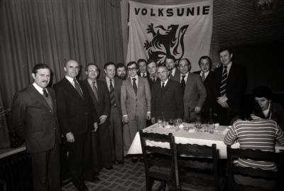 Groepsfoto leden Volksunie, Moorslede februari 1977
