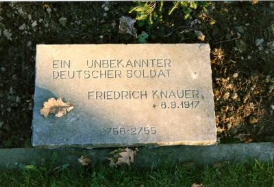 Grafsteen van Duitse soldaat