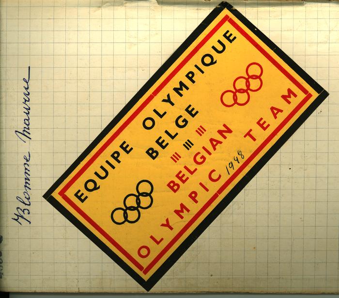 Belgium Olympic Team voor Maurice Blomme, 1948