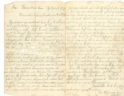 Jules Verhoye, brief 13 april 1913