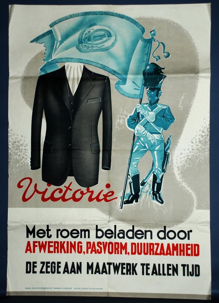 Poster als promotiemiddel voor maatwerk, 1937