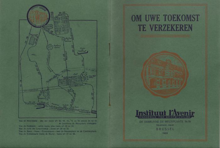 Informatiebrochure Instituut l'avenir, 1923