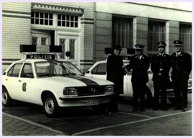 Nieuwe politiewagens, jaren '70