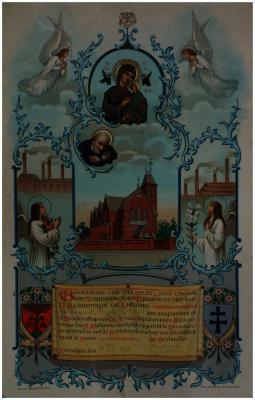 Oorkonde Paters Redemptonisten, Roeselare, 1923