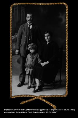 Familie Camille Belaen, Ingelmunster, 1927