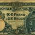 Oud geld type 1919 nationale reeks 100 BFR