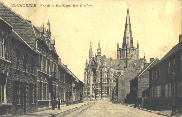 Basiliek Dadizele, gezien vanuit  Beselarestraat