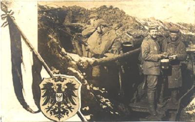 Poserende Duitse militairen