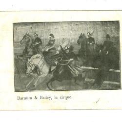Postkaart van het Barnum en Bailey circus met paardenshow (1)