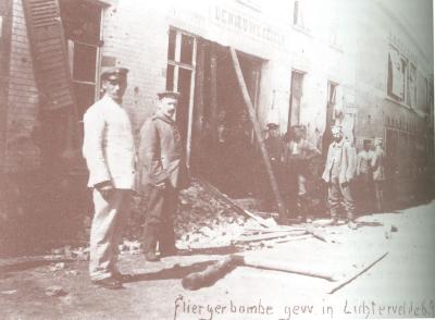 Schade door vliegtuigbom, Lichtervelde 6 september 1915