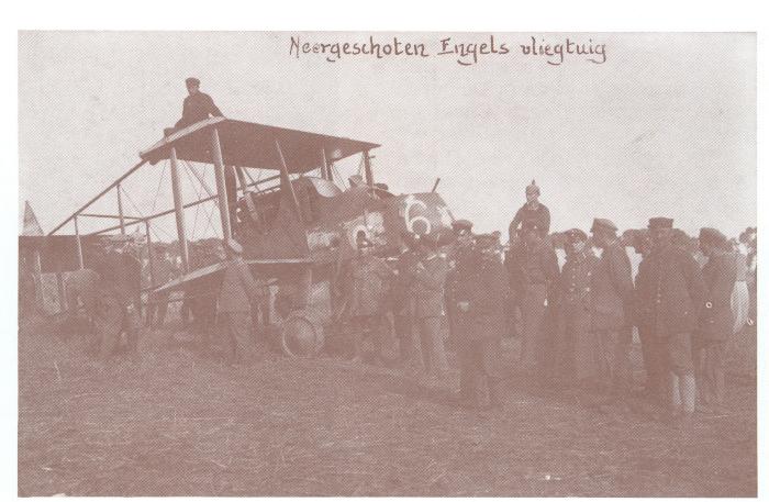 Neergeschoten Engels vliegtuig, Sleihage 28 september 1915