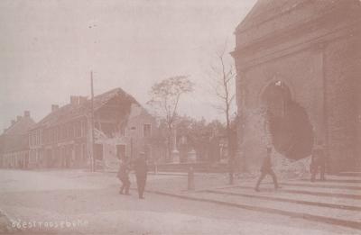 Beschoten kerk, Westrozebeke 24 mei 1916