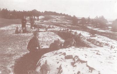 Loopgraven van 4de Duitse Leger vóór Ieper