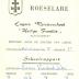 Schoolrapport Lagere Meisjesschool "Heilige Familie", Roeselare, 1961 en 1962