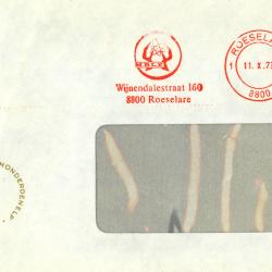 Briefomslag MBLE, Roeselare, 1973