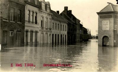 Overstroming Groenestraat, 1925