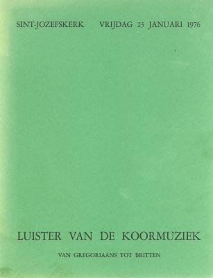 Luister van de koormuziek, Roeselare, 1976