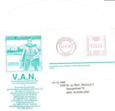 Rondschrijven VAN-directie, Roeselare, 1995