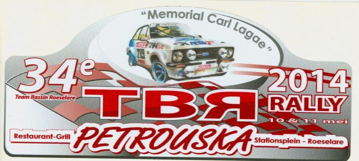 Stickers van TBR rally, Roeselare