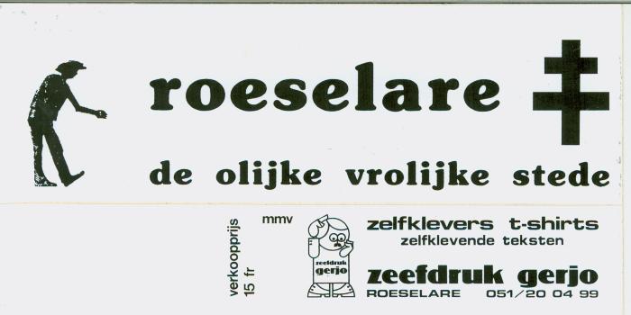 Stickers 'Roeselare, de olijke stede'