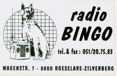 Stickers radio Bingo, Roeselare