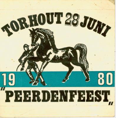 Sticker "Peerdenfeest", Torhout