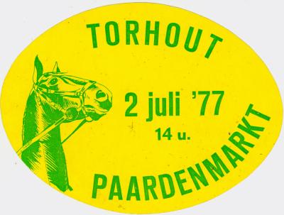 Stickers paardenmarkt, Torhout
