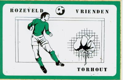 Sticker voetbal 'Rozeveld Vrienden', Torhout.