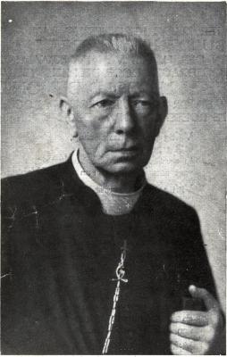 Bidprentje  ter herinnering aan gulden priester jubileum van Leopold Demonie, Roeselare, 1944