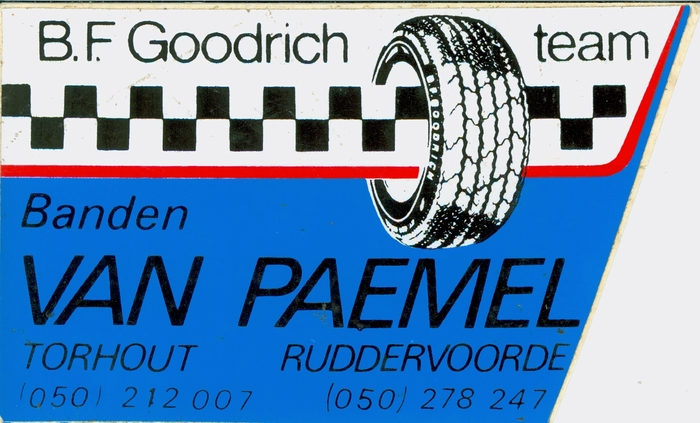 Sticker Banden Van Paemel, Torhout