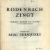 Rodenbach zingt 14 liederen met klavier, Roeselare, 1955