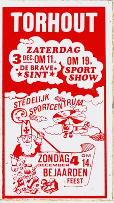 Sticker diverse activiteiten in Stedelijk Sportcentrum, Torhout.
