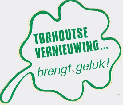Sticker Torhoutse vernieuwing brengt geluk!, Torhout.