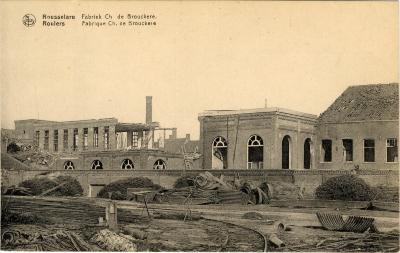 Fabriek C. de Brouckère in puin