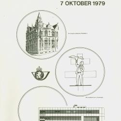 Affiche opendeurdag postkantoor Roeselare 1, 7 oktober 1979.