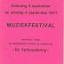 Brochure muziekfestival ingericht door koninklijke harmonie "De Verbroedering" op 3 september en 4 september 1977, Roeselare-Beveren. 